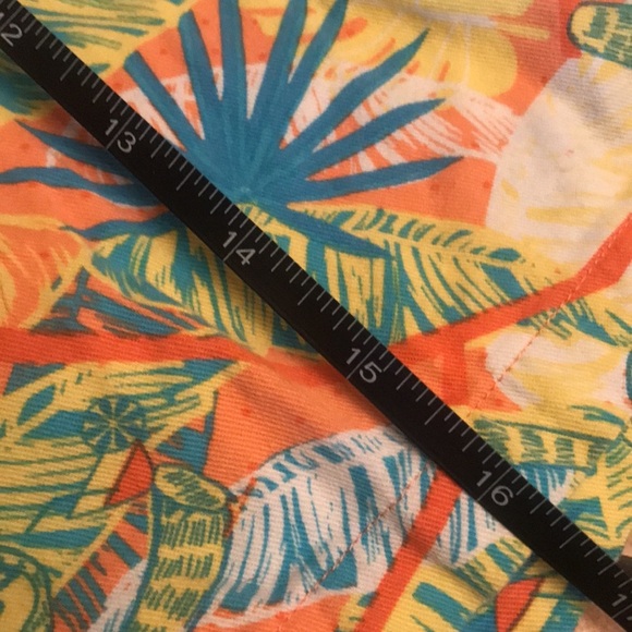 Extreme 80s men swim trunks or shorts sloths bright colors size large - Picture 8 of 9